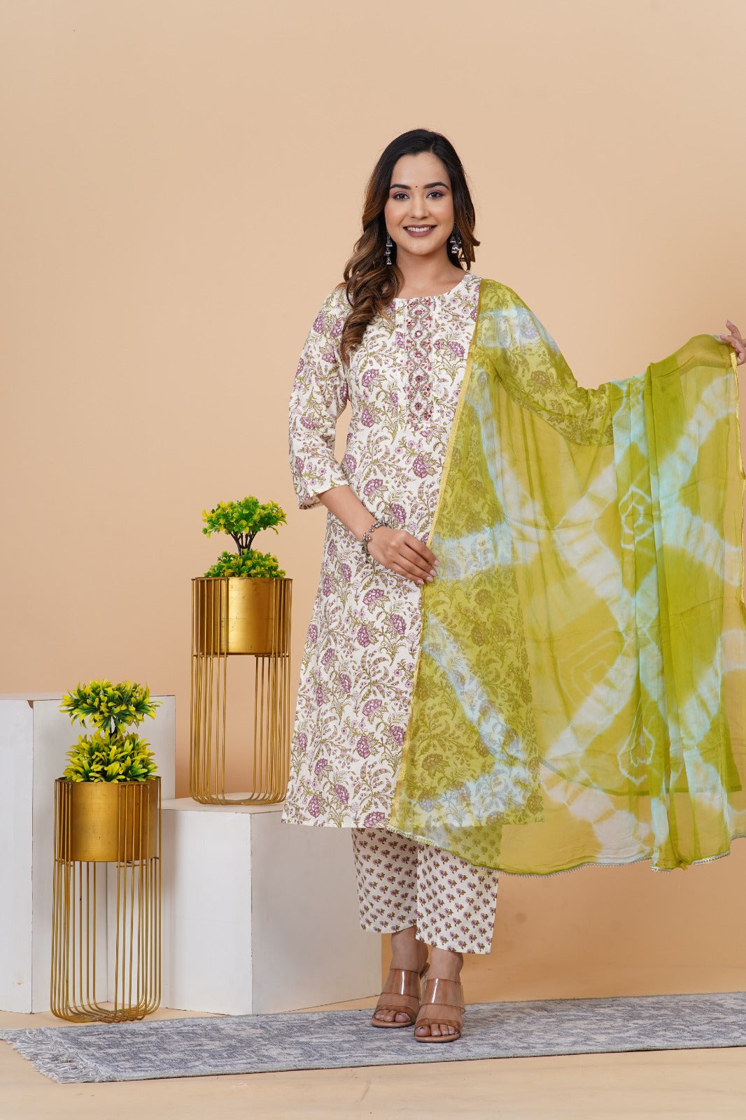 Floral Straight Suit Set