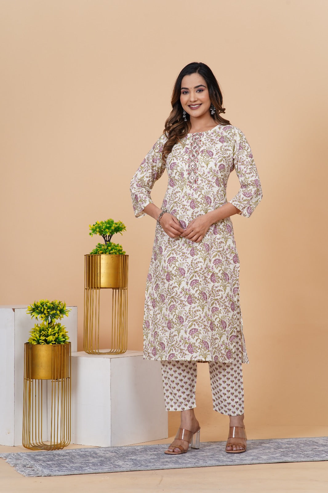 Floral Straight Suit Set