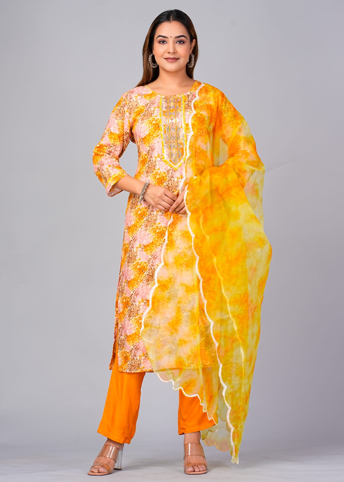 Pure Hand work Cotton Suit Set