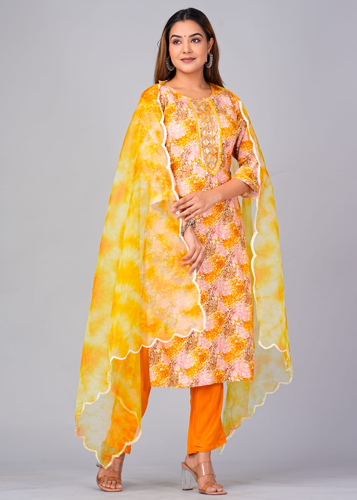 Pure Hand work Cotton Suit Set