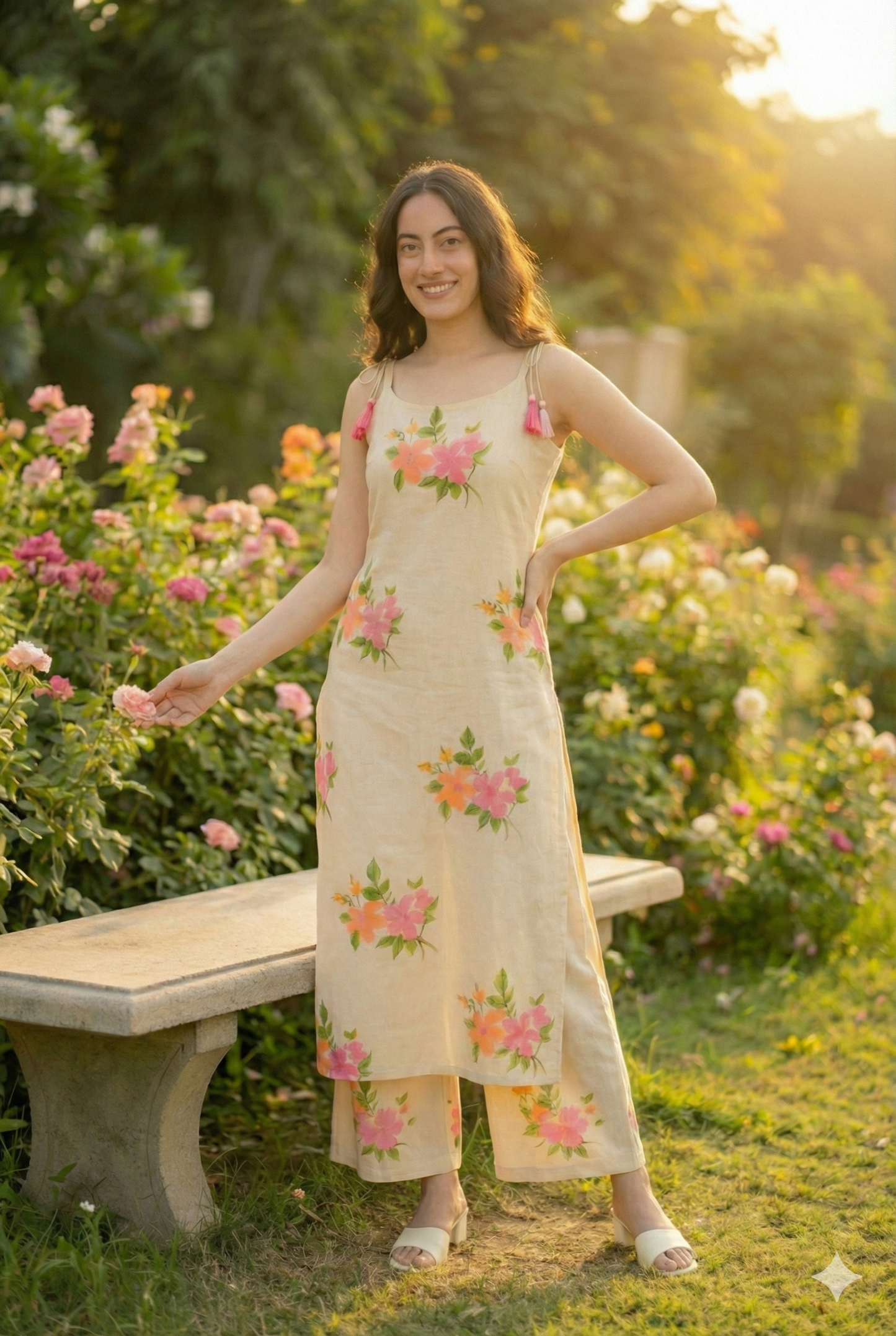 Gulzar Khadi Blossom Set
