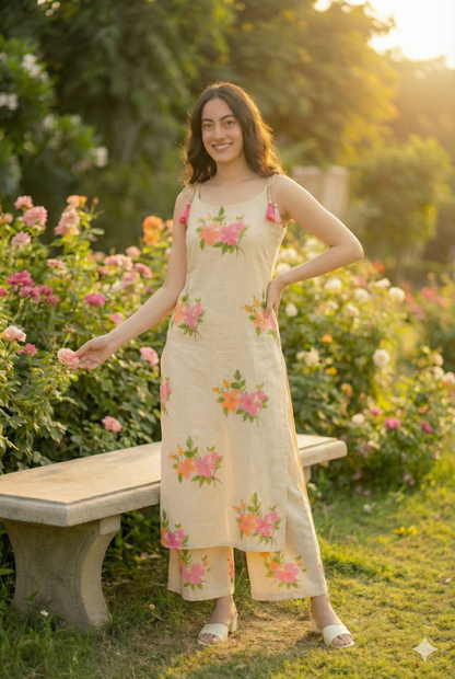 Gulzar Khadi Blossom Set