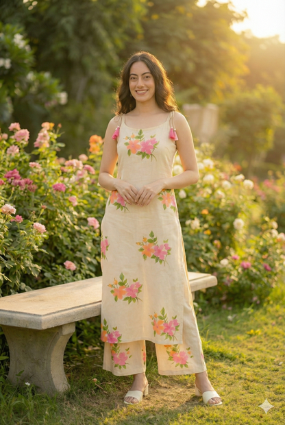 Gulzar Khadi Blossom Set