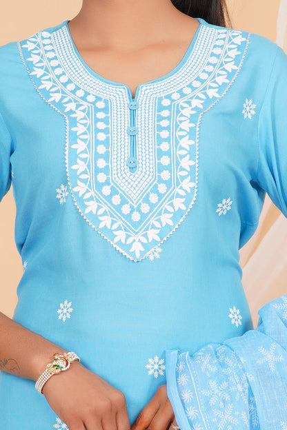 Bluebell Breeze Viscose Rayon Suit Set