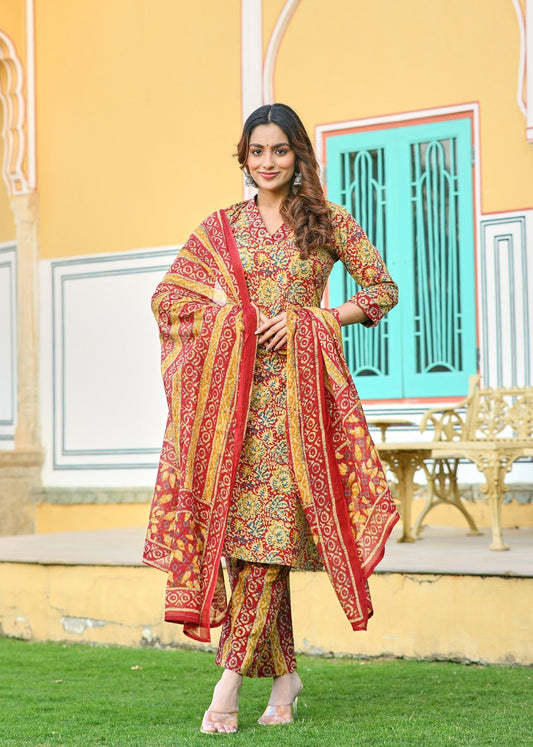 Fusion Straight Cotton Fit Suit Set