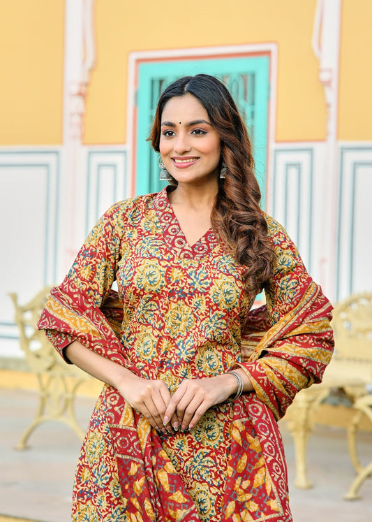 Fusion Straight Cotton Fit Suit Set