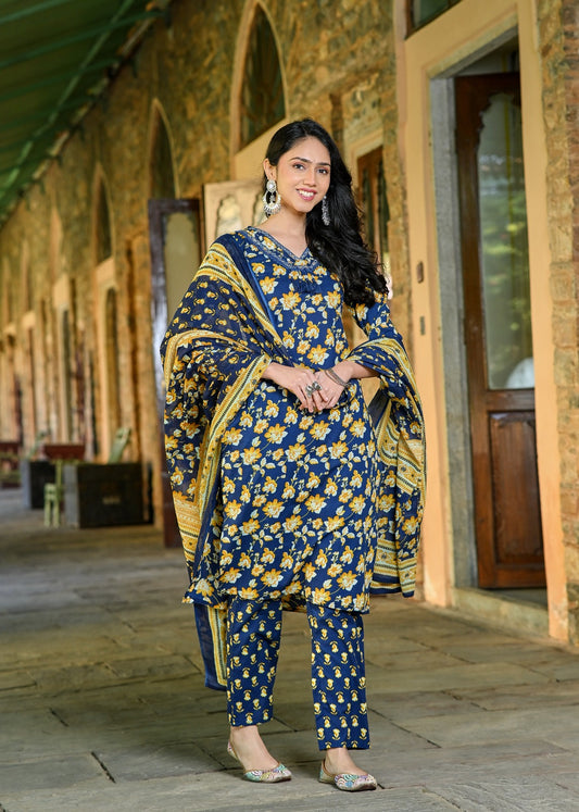 Royal Marigold Cotton Set