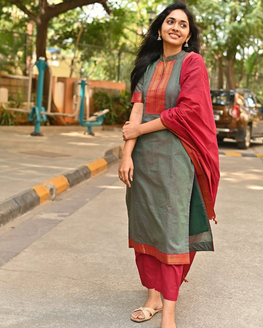 Cotton Zari Grace Suit Set