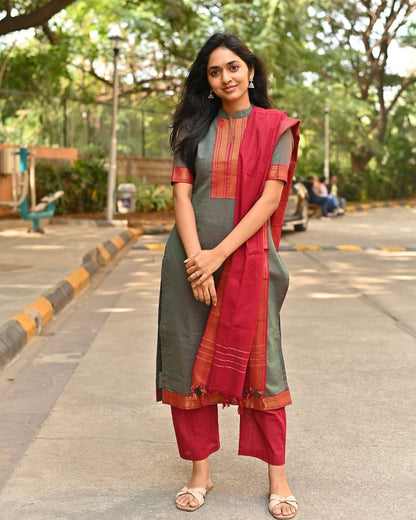 Cotton Zari Grace Suit Set