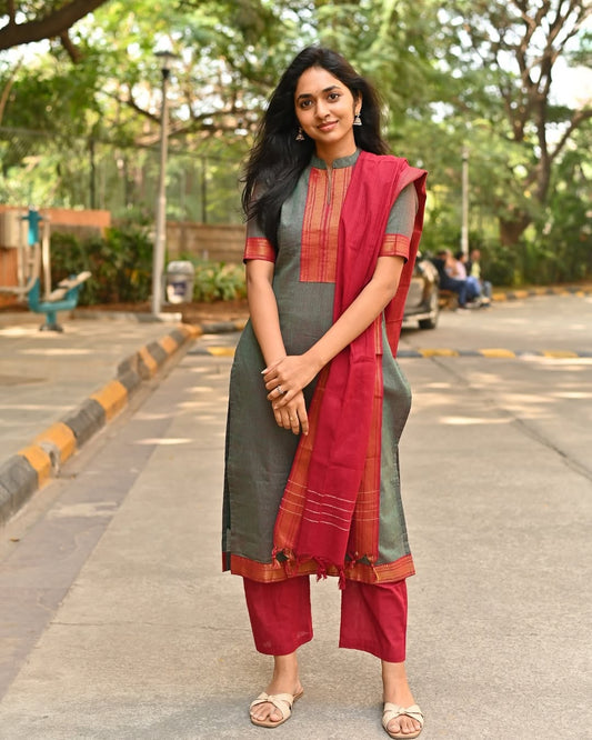 Cotton Zari Grace Suit Set