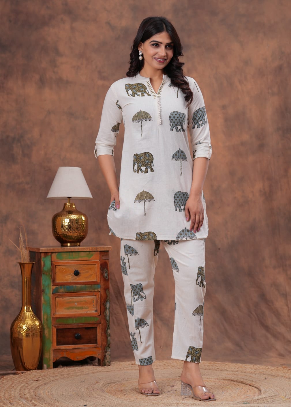 Royal Safari Cotton Co-ord Set