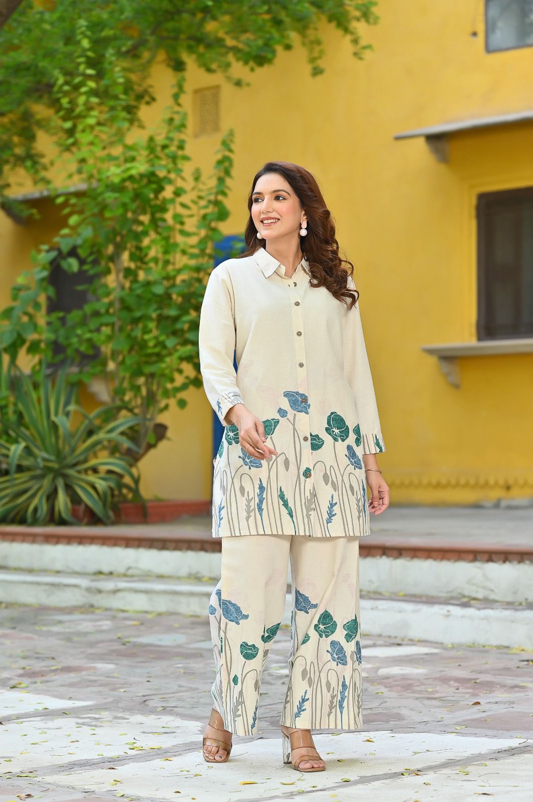 Ruhani Bloom Cotton Co-ord