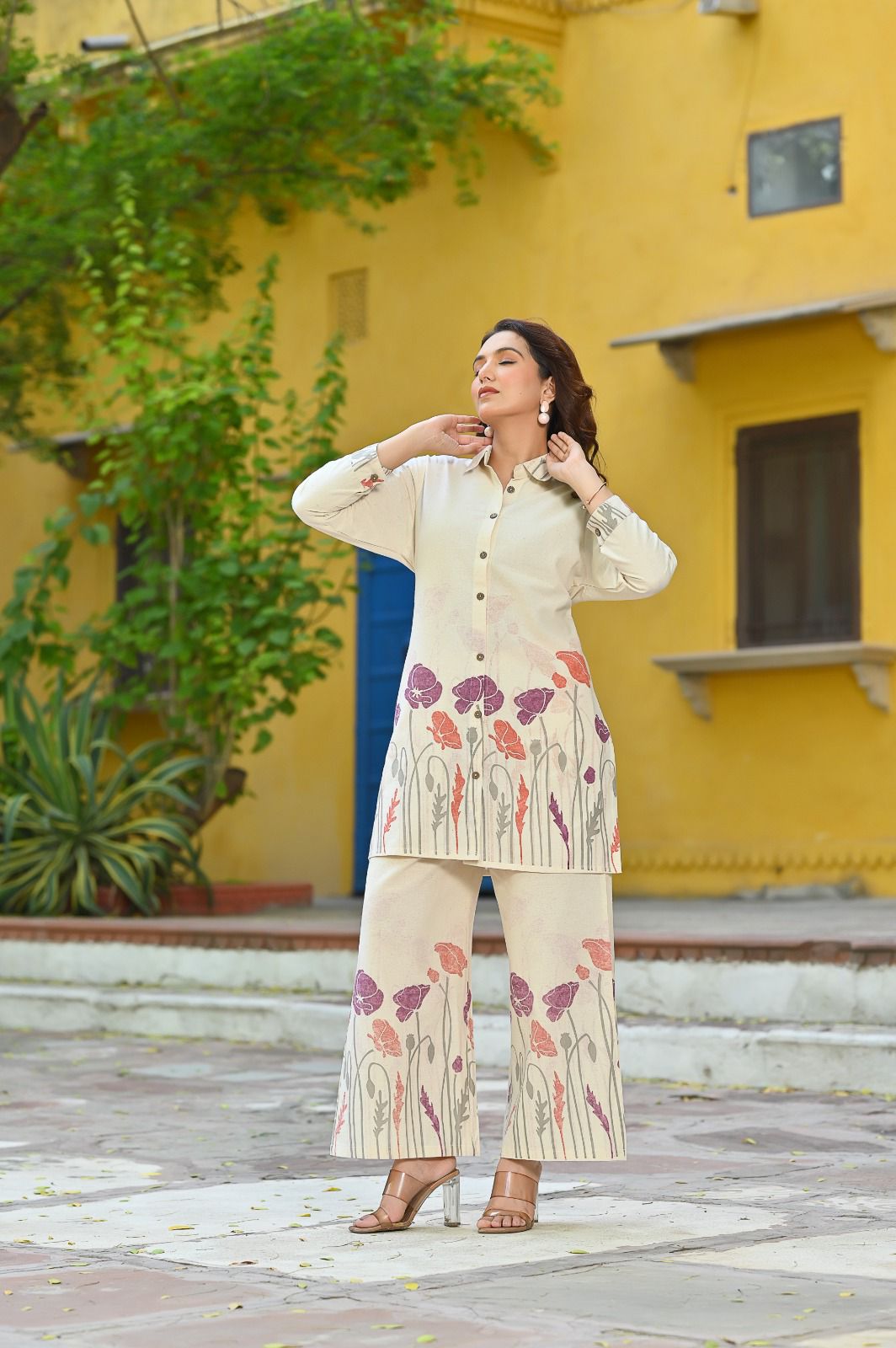 Ruhani Bloom Cotton Co-ord