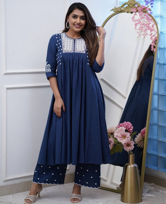 Gulbahar Cotton Flare Set