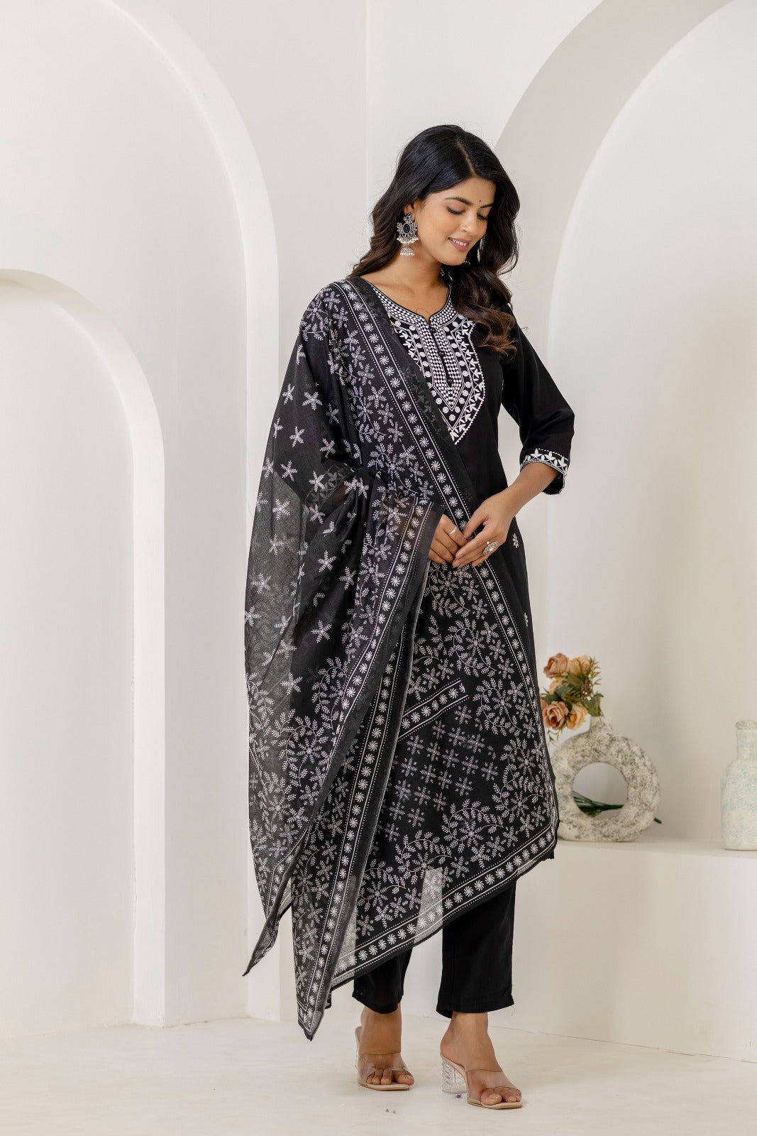 Noir Grace Viscose Rayon Suit Set