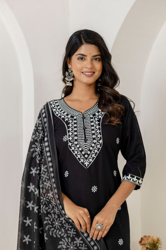 Noir Grace Viscose Rayon Suit Set