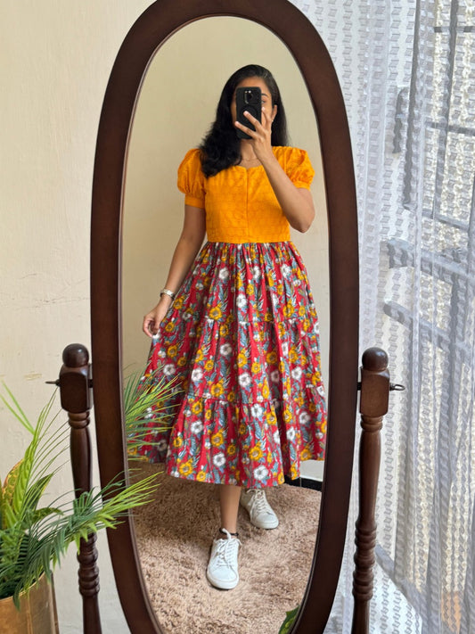 Cotton Charm Bloom Midi Dress