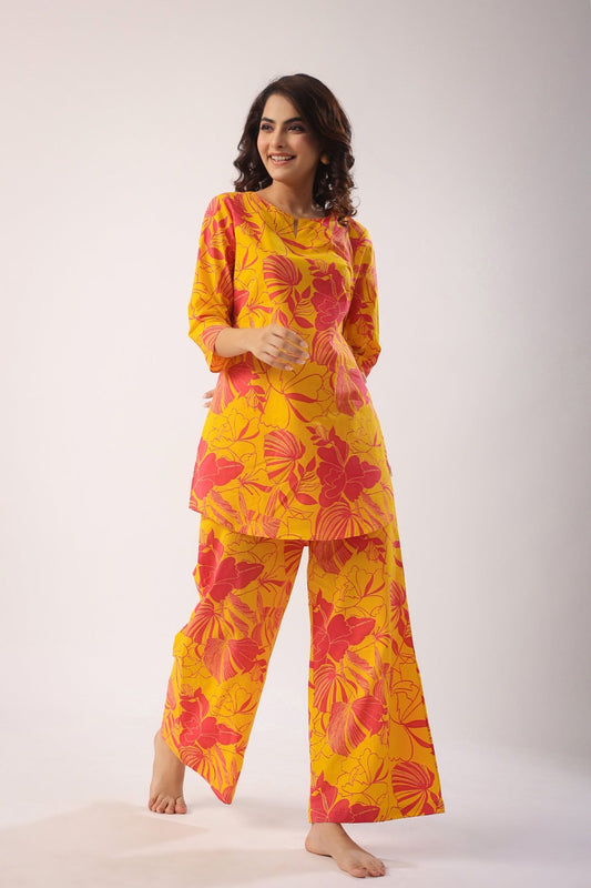 Zesty Bloom Taj Cotton Co-ord Set