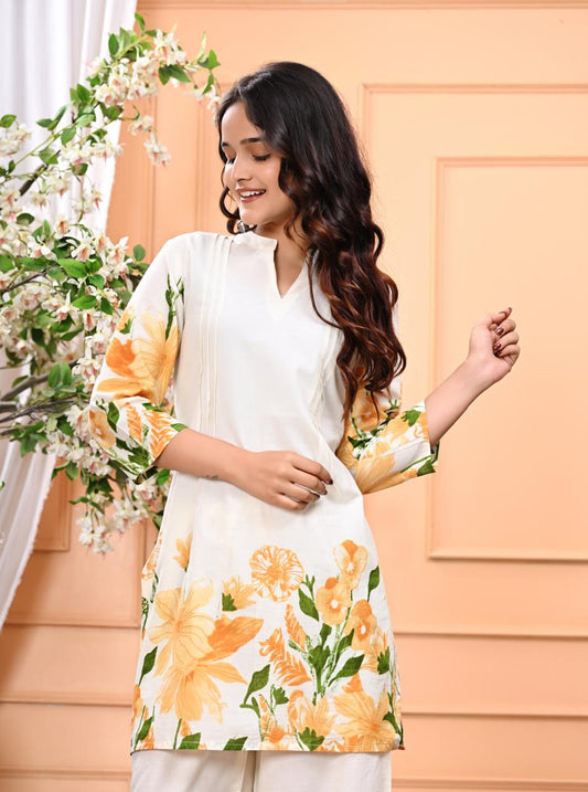 SunBlossom Ivory Bloom Co-ord Set