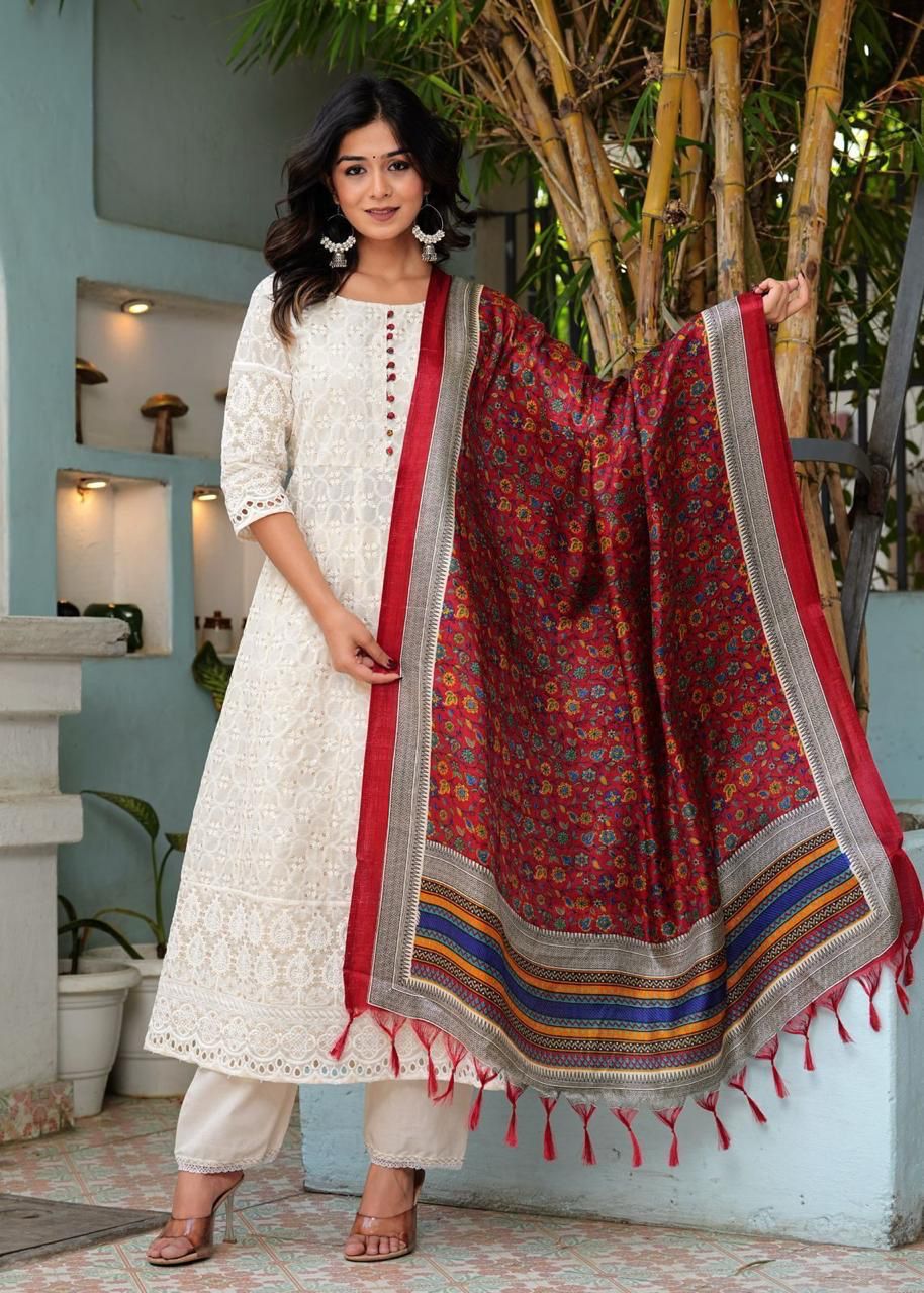 Mehr Chikankari Charm Suit Set