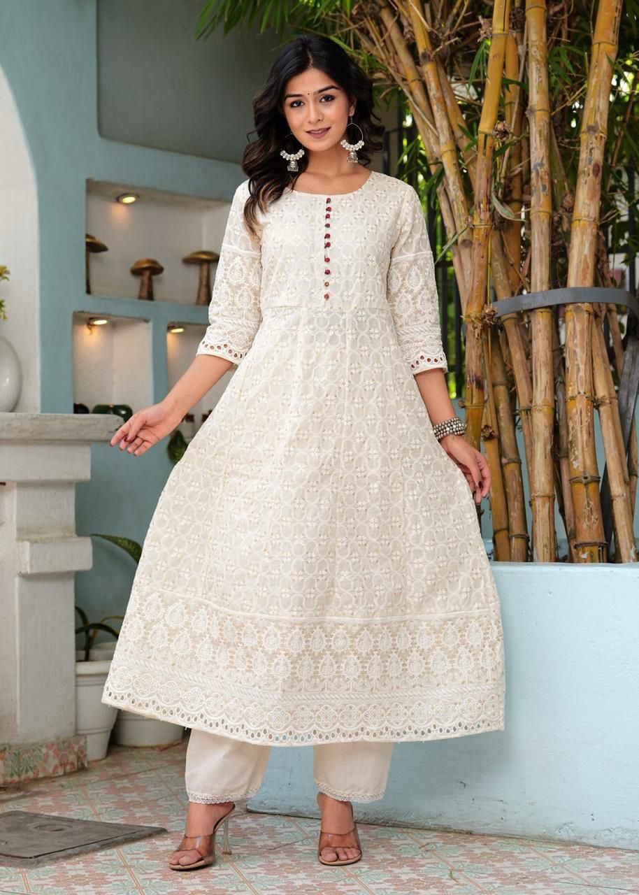 Mehr Chikankari Charm Suit Set