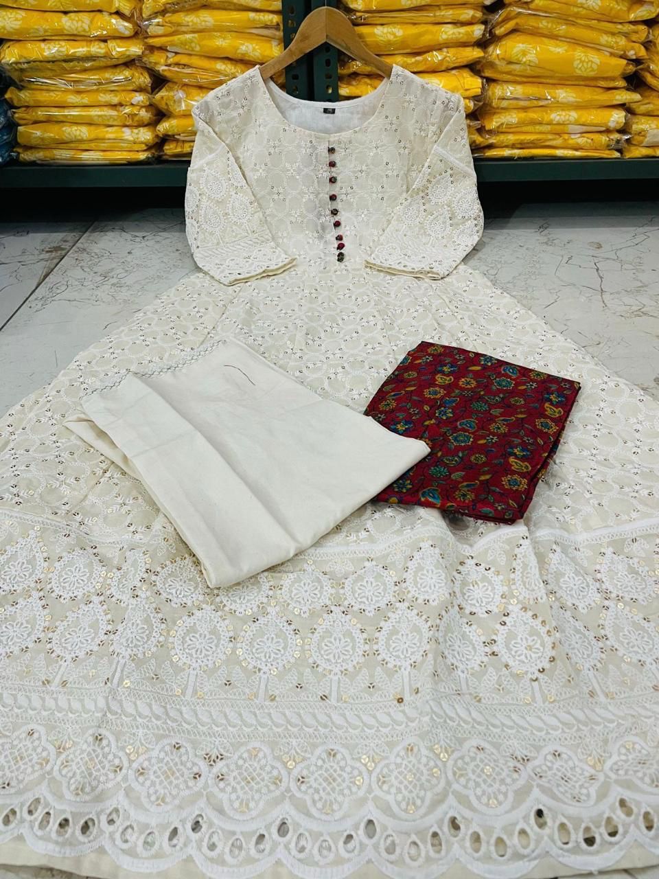 Mehr Chikankari Charm Suit Set