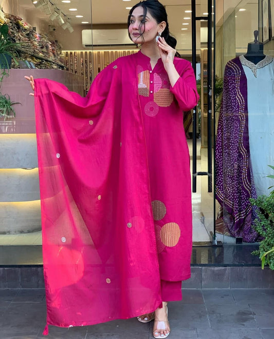 Raang Jaipuri Blush Suit Set