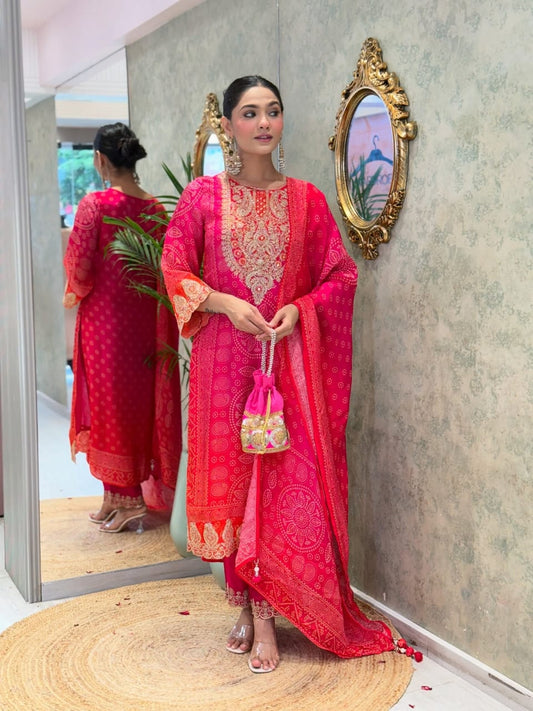 Gulnaar Chinnon Glow Suit Set