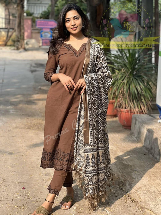 Zaria Earthy Elegance Suit Set