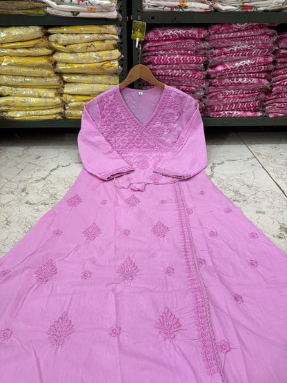 Nazakat Chikankari Angrakha Set