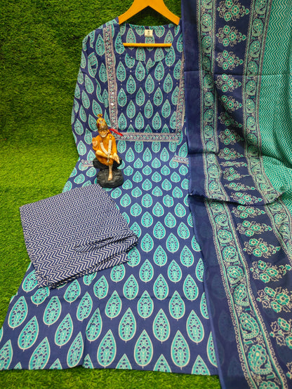 Neelam Azrak Cotton Suit Set
