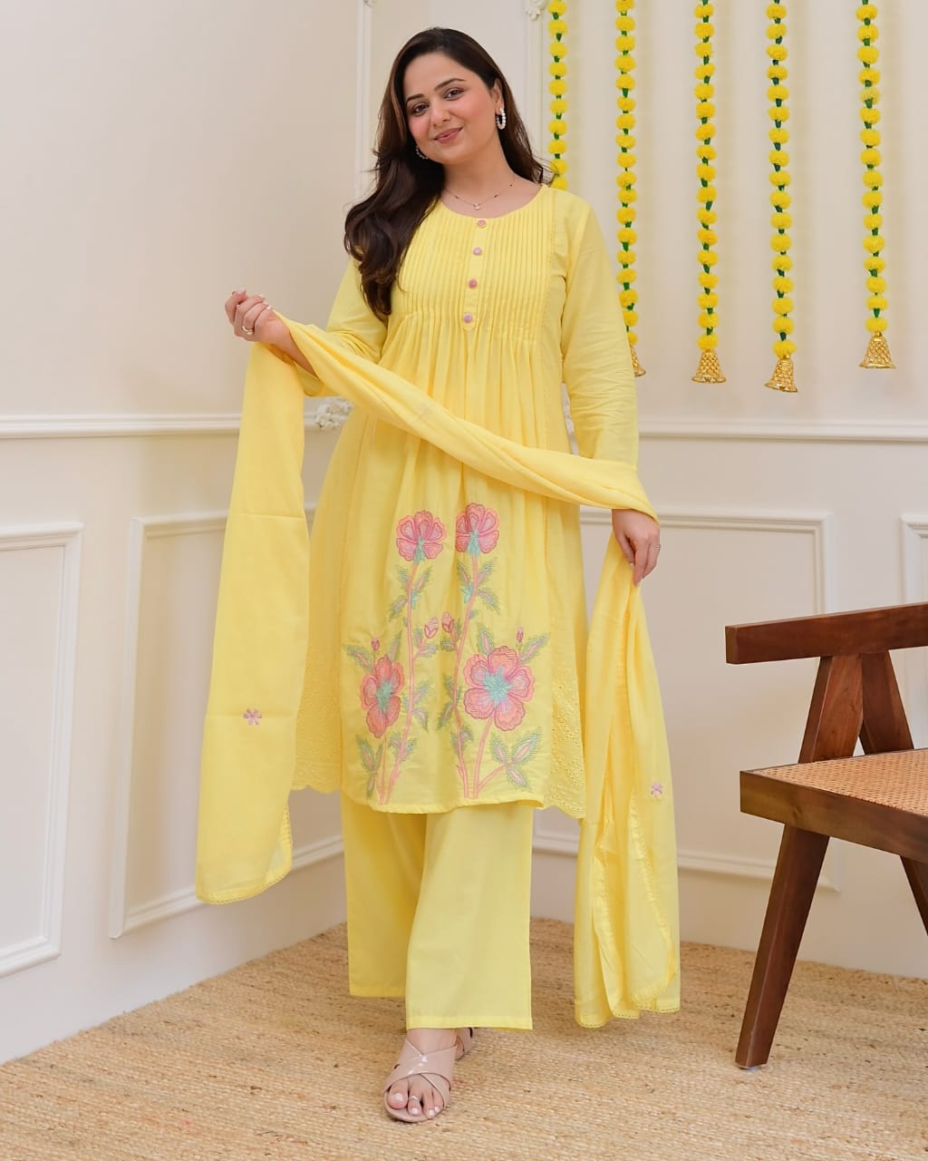 Zyra Sunshine Bloom Cotton Set