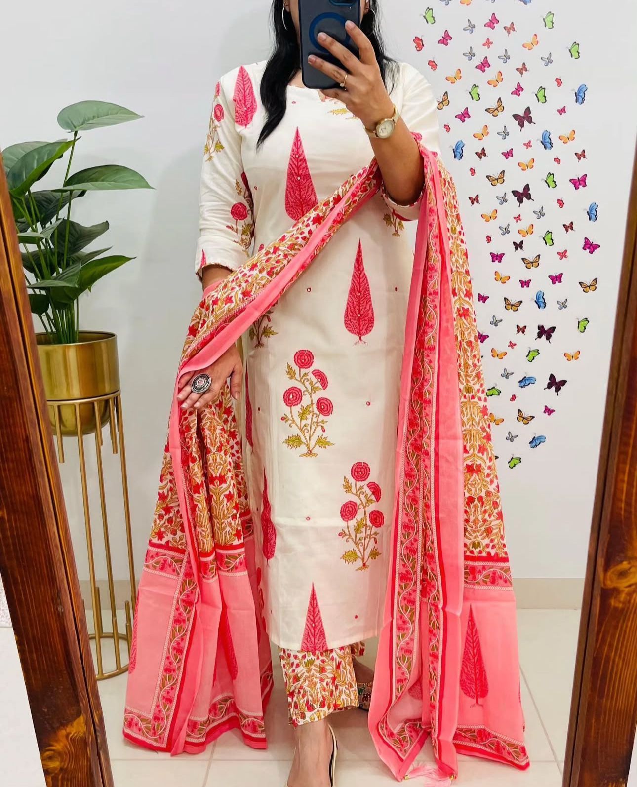 Noor-e-Gul Cotton Jaipuri Charm Set
