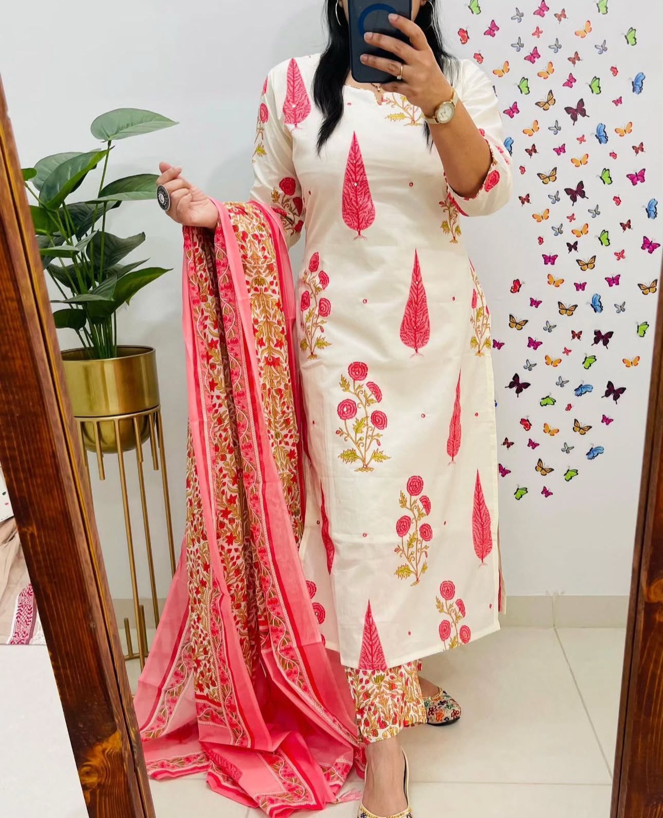 Noor-e-Gul Cotton Jaipuri Charm Set