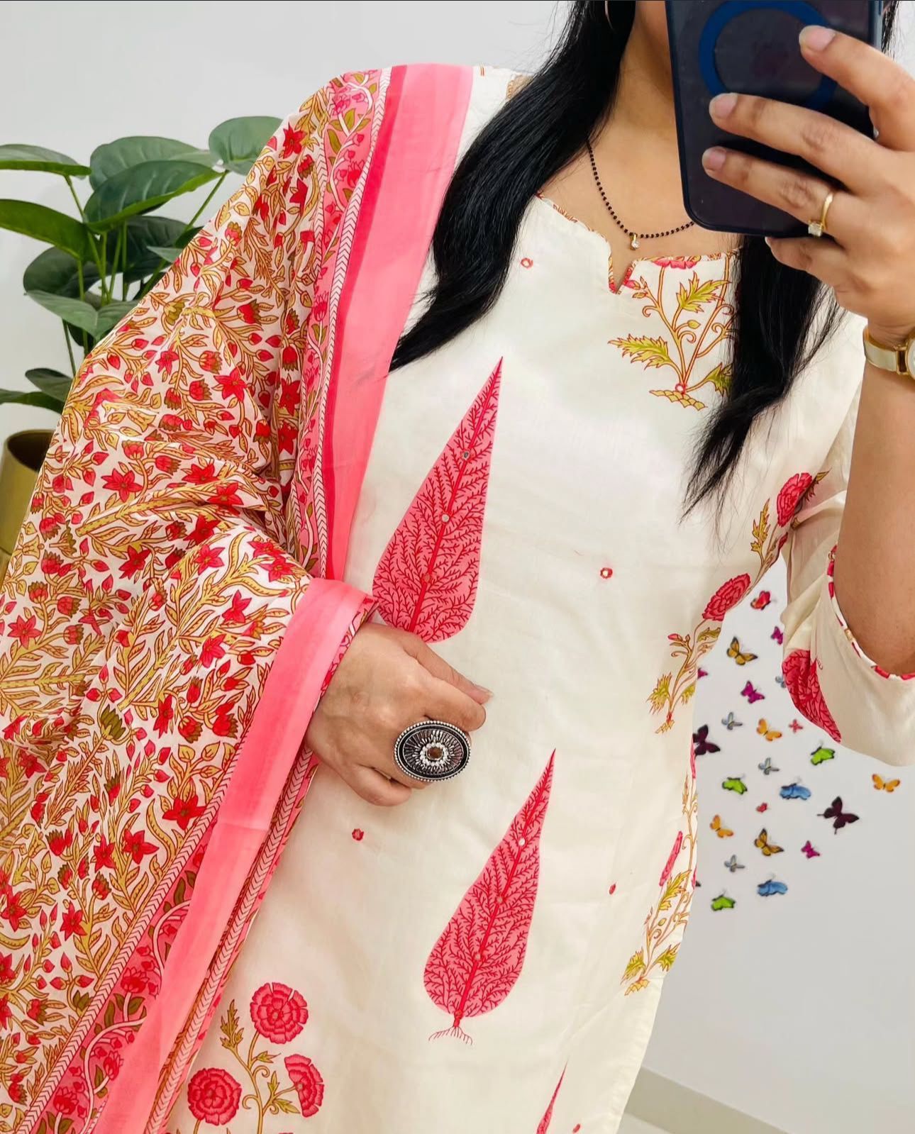 Noor-e-Gul Cotton Jaipuri Charm Set