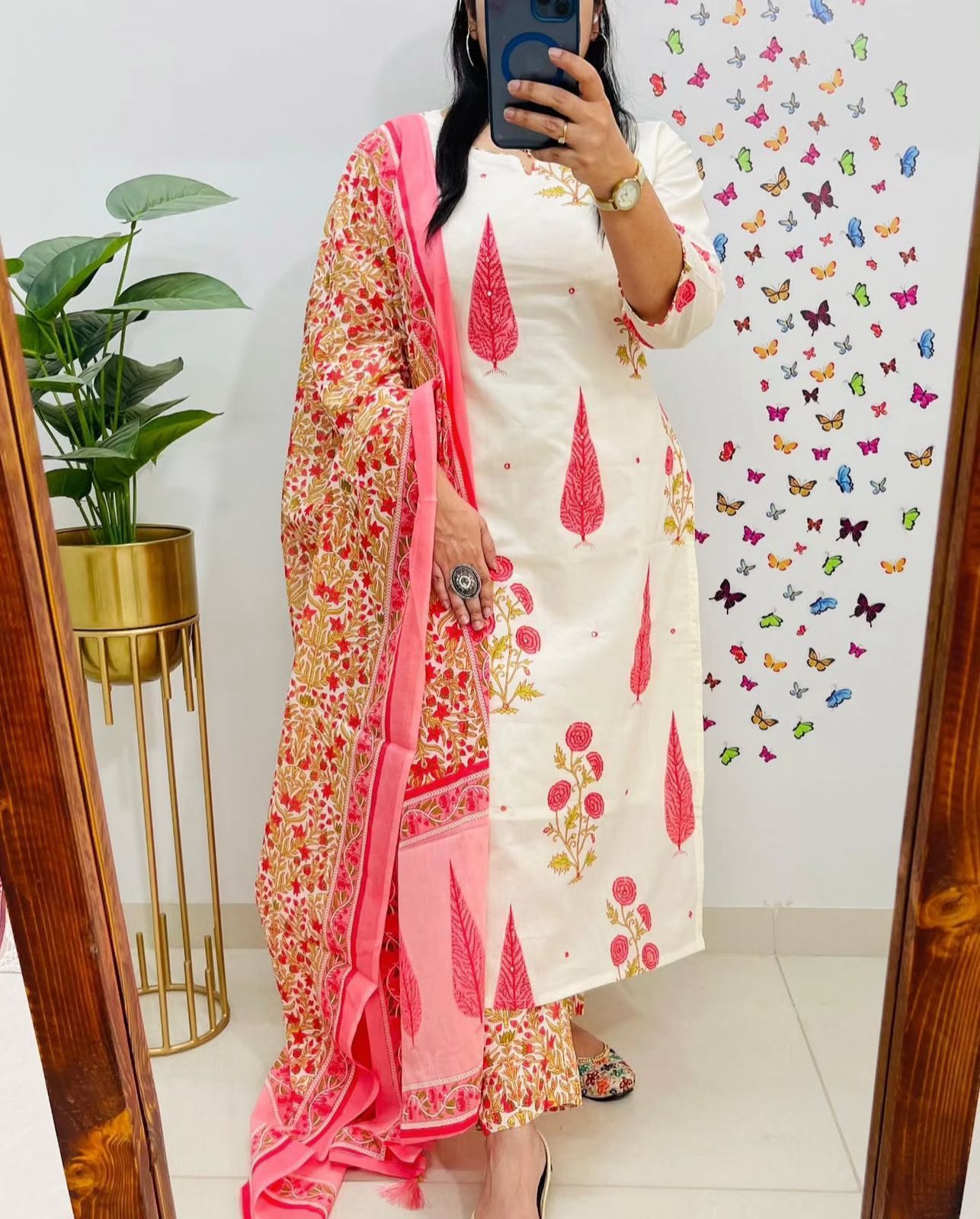 Noor-e-Gul Cotton Jaipuri Charm Set