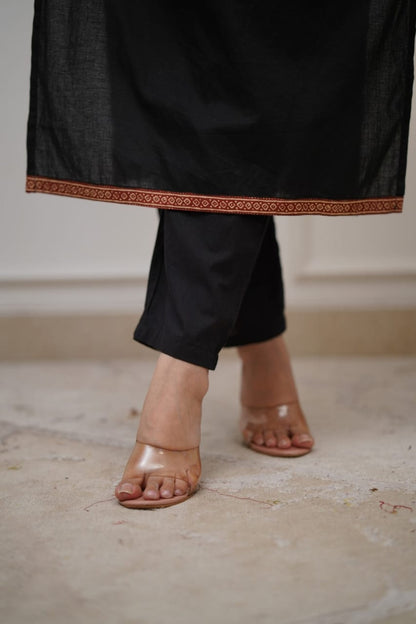 Rustic Charm Straight Cotton Suit Set