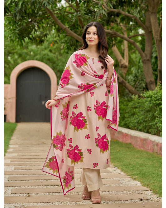 Gulbahar Floral Cotton Suit Set