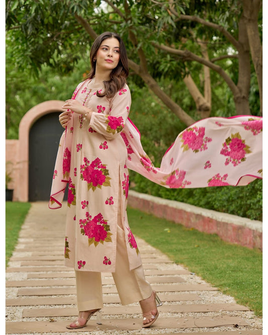 Gulbahar Floral Cotton Suit Set