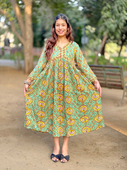 Aarvika Meadow Cotton Gown
