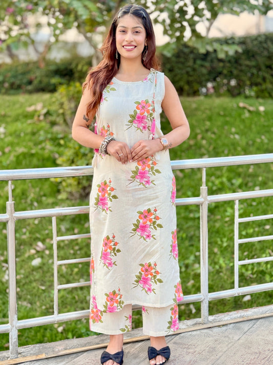 Gulzar Khadi Blossom Set