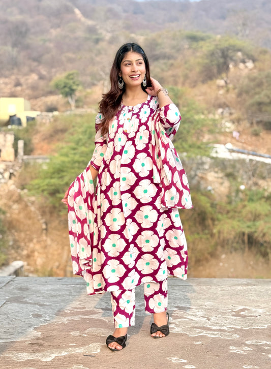 Rangini Pushp Cotton Suit Set