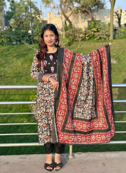 Saanjh Viscose Gul Suit Set