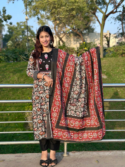 Saanjh Viscose Gul Suit Set