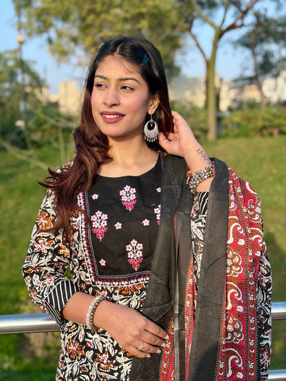 Saanjh Viscose Gul Suit Set