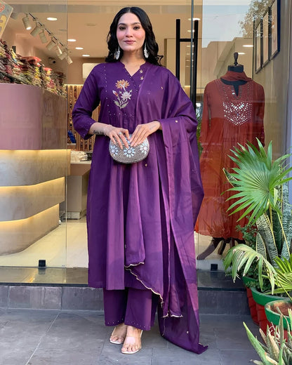 Purple Haze Cotton Mirror Suit