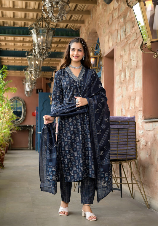 Royal Sapphire Pure Viscose Set