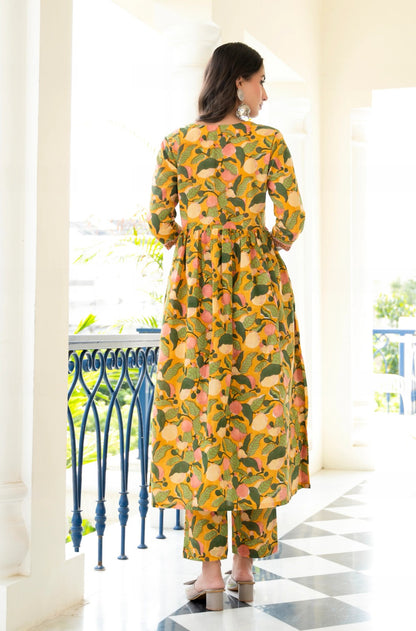Mango Meadow Pure Viscose Suit Set