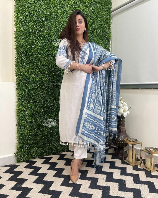 Noorani Katha Elegance Suit Set