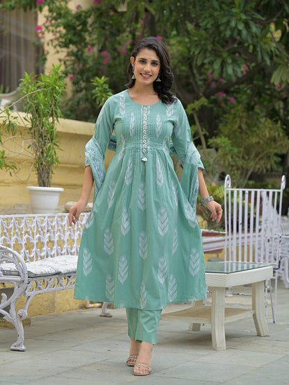 Mintleaf Aura Cotton Suit Set